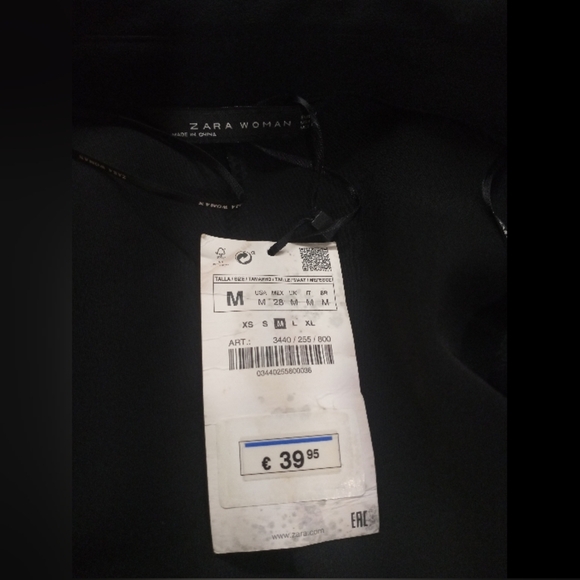 Zara Black Chic Blouse - Picture 5 of 9